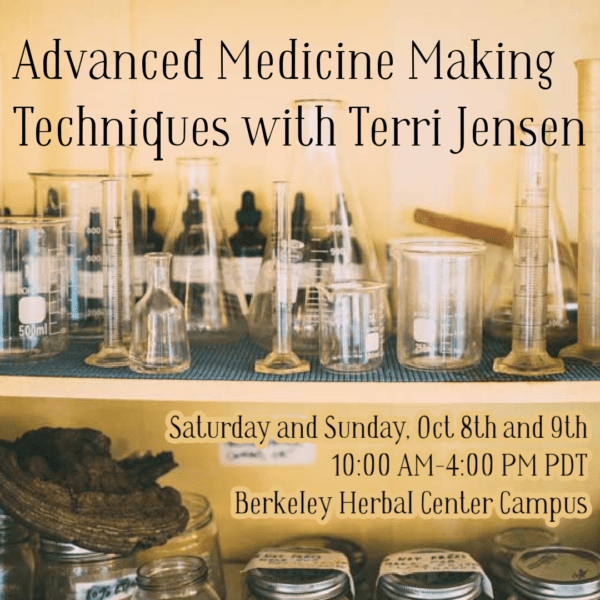 Advanced Herbal Medicine Making Techniques with Terri Jensen