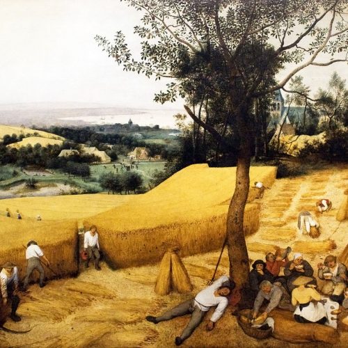 fall equinox ritual article - the corn harvest by pieter bruegel