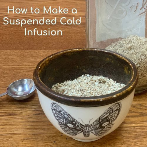 suspended cold infusion tea